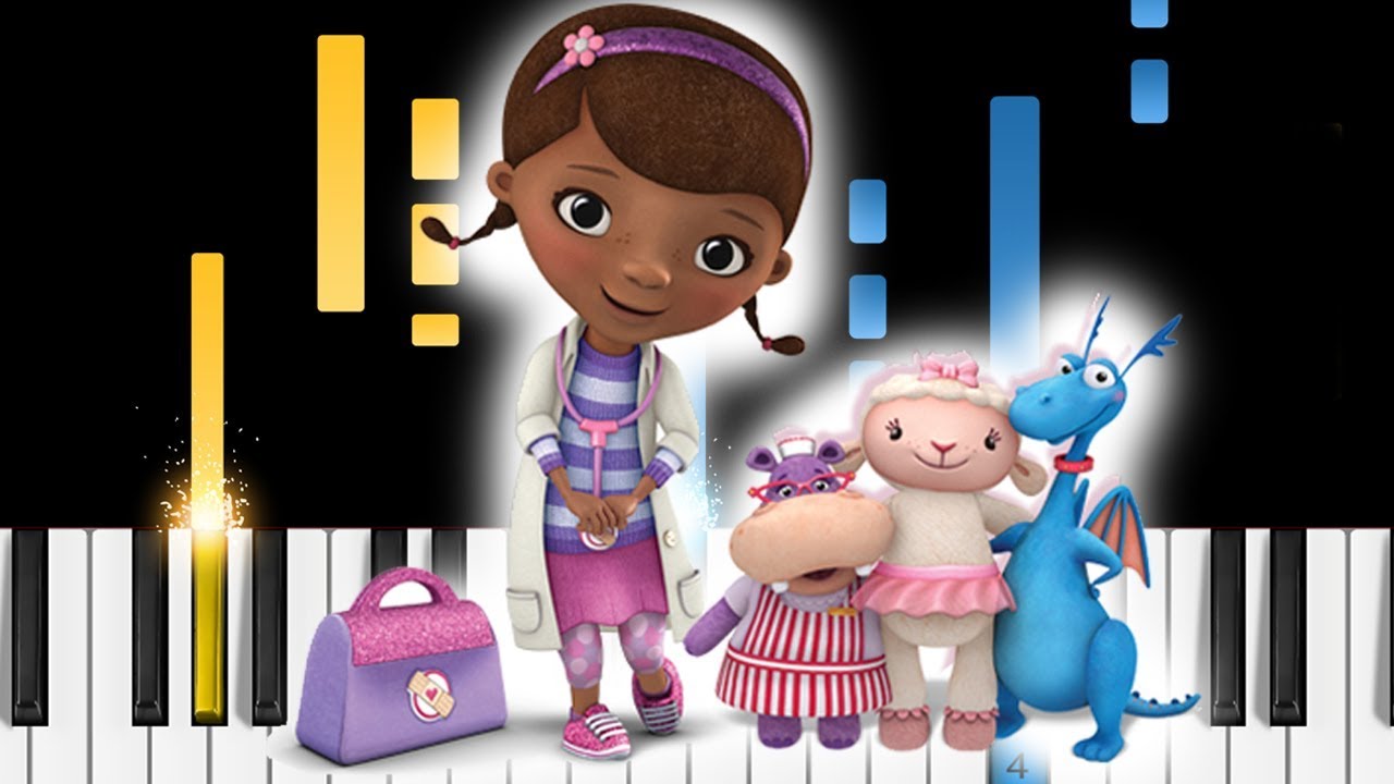 Doc McStuffins - Theme Song - Piano Tutorial / Piano Cover