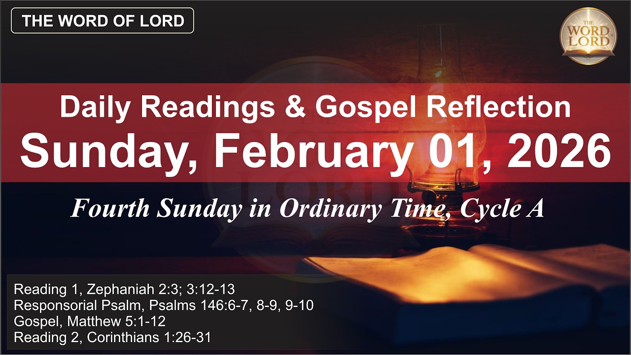 Today's Catholic Mass Readings and Gospel Reflection - Sunday, February 01, 2026 #thewordoflord