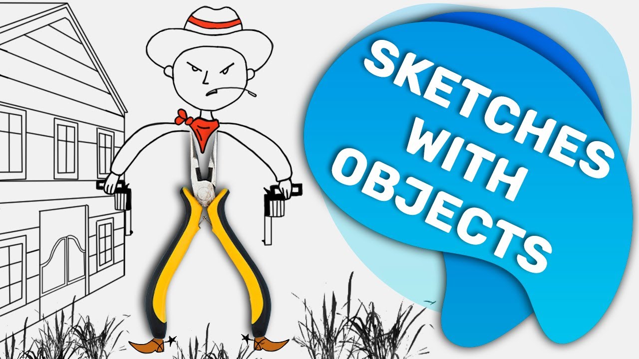 10 CREATIVE DRAWING IDEAS | HOW TO DRAW WITH OBJECTS