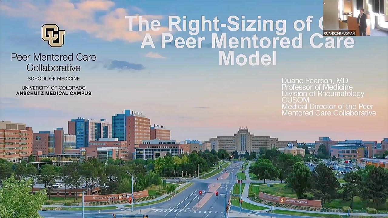The Right-Sizing Care: A Peer Mentored Care Model | Duane Pearson, MD
