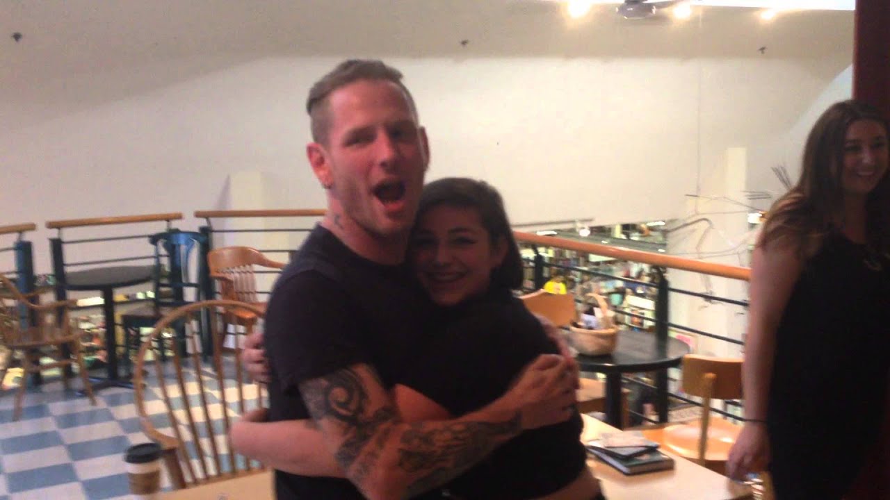 Corey Taylor Enjoying Performance By Fan