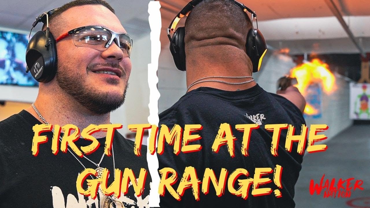 Nick Walker | GOES TO THE GUN RANGE! | FIRST TIME!