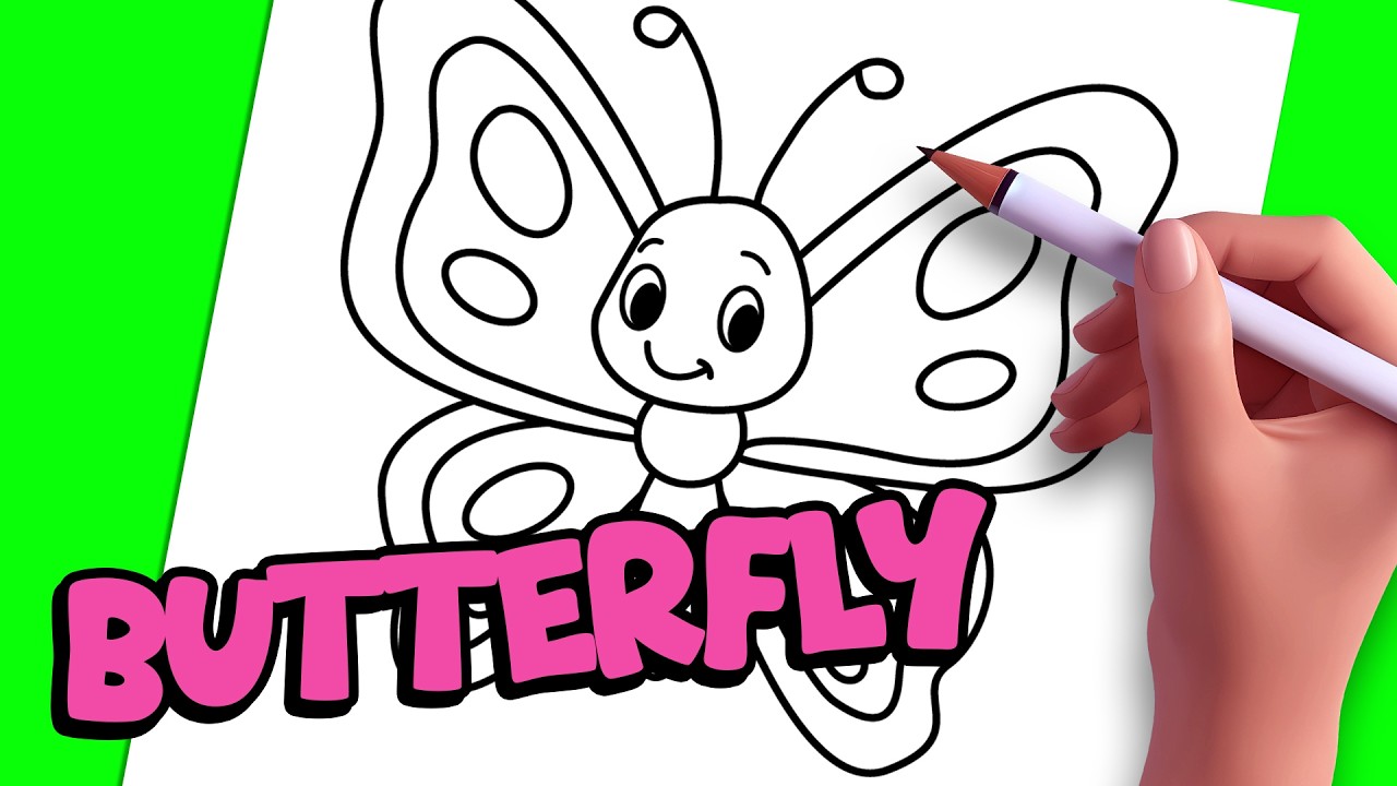 How to draw a BUTTERFLY