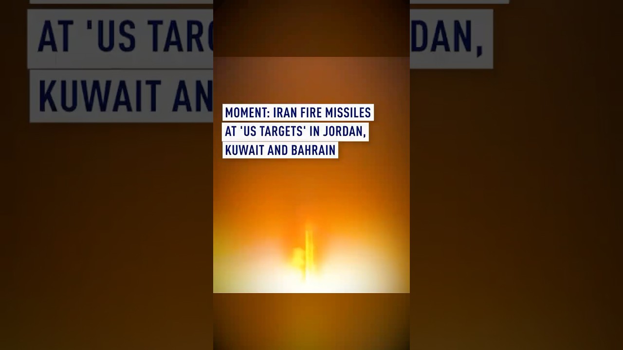 Moment: Iran fire missiles at &lsquo;US targets&rsquo; in Jordan, Kuwait and Bahrain