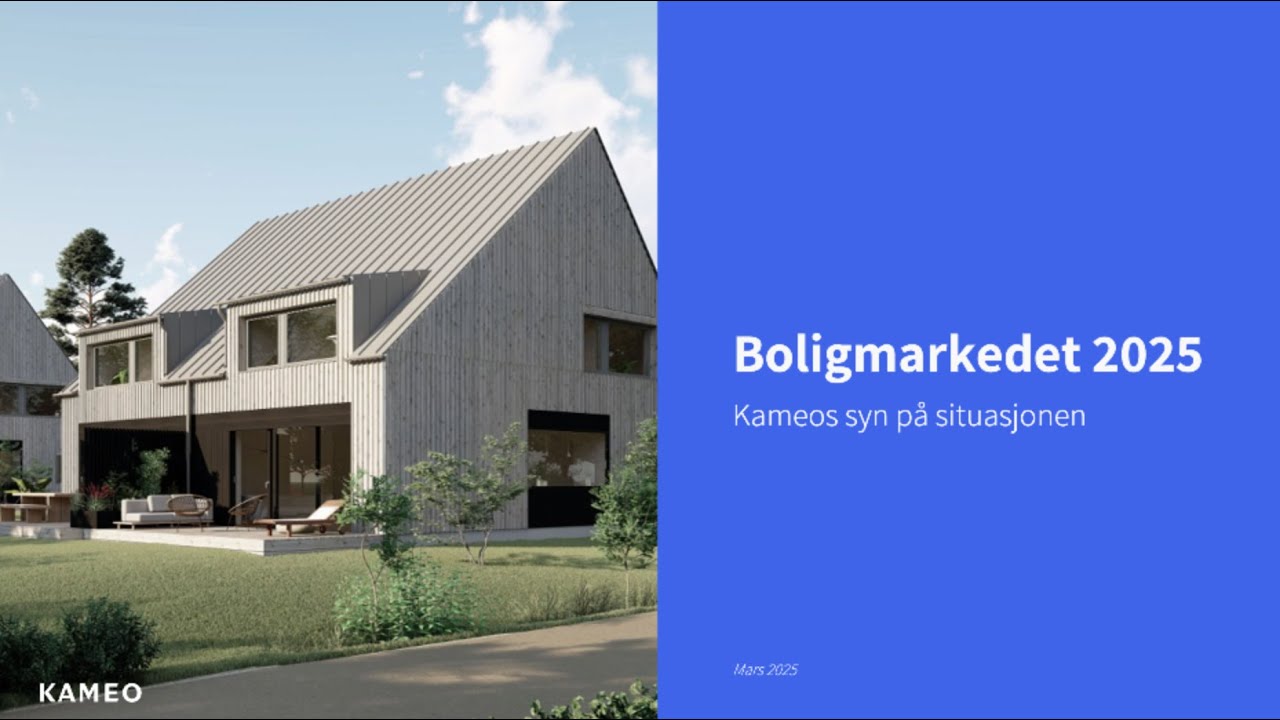 Kameo Webinar - Boligmarkedet 2025 – Kameos syn på situasjonen