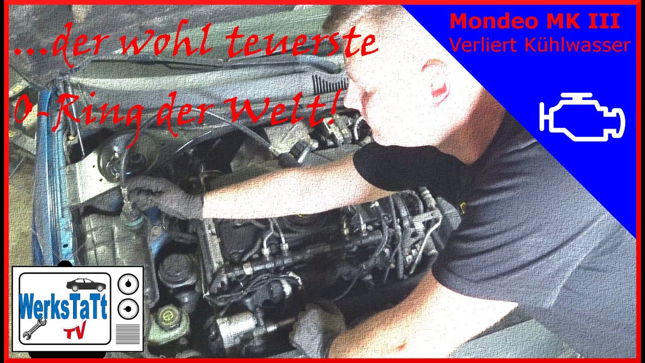 ►Ford Mondeo MK3◄ Verliert Kühlwasser - Thermostatgehäuse abdichten ◢WERKSTATT-TV◣