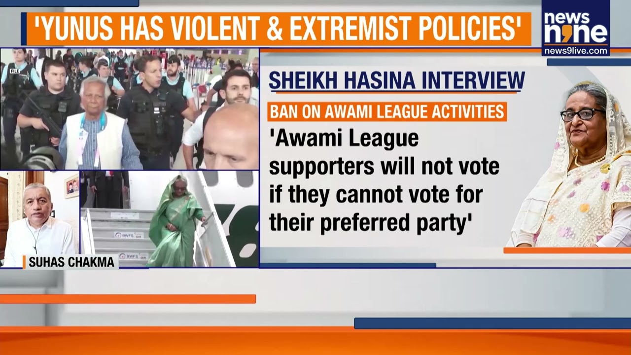 Sheikh Hasina Targets Yunus | Blames Him For India-Bangladesh Rift | News9