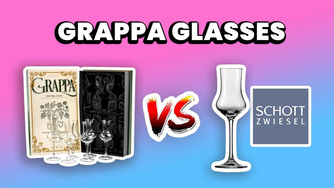 Grappa Glasses Comparison | Schoot Zwiesel vs Glassique Cadeau Grappa Glasses