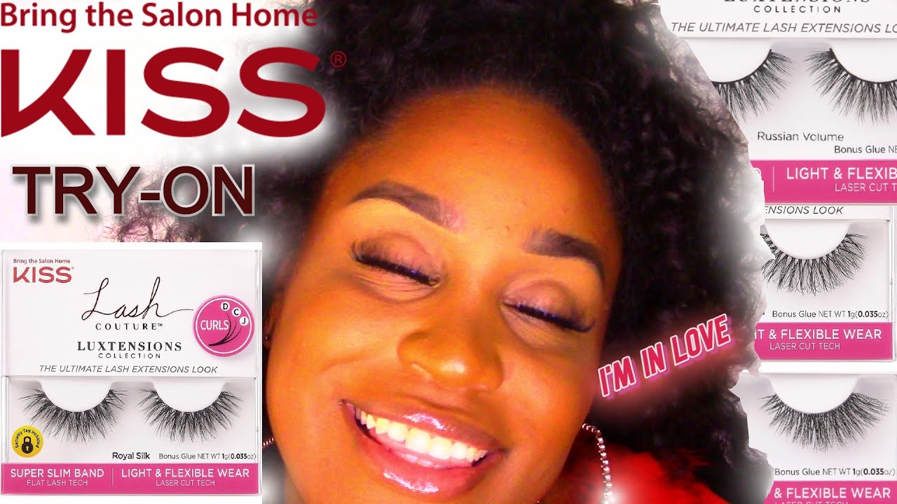 KISS LASH COUTURE LUXTENSIONS COLLECTION TRY ON HAUL l NelleDoingThings!