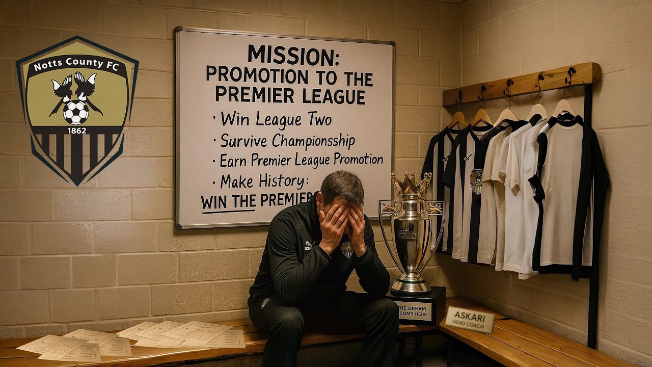 I MAKE HISTORY BRINGING NOTTS COUNTY TO THE PREMIER LEAGUE FOR THE FIRST TIME
