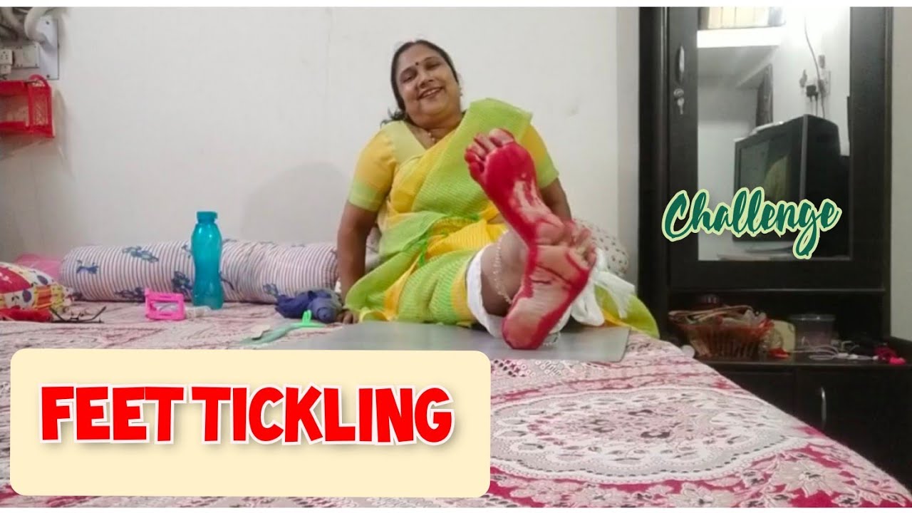 Feet Tickling Challenge With New Patnar  || Funny Video @mysimplevlog9631