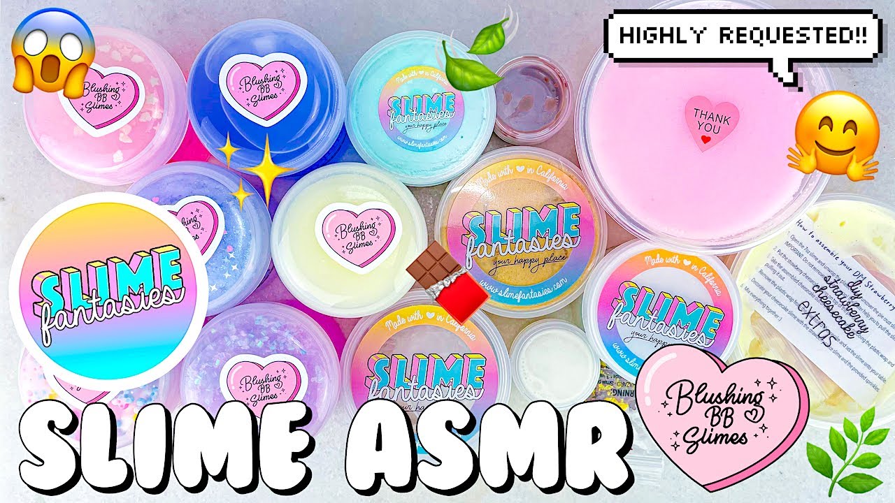 SATISFYING SLIME ASMR | $150 Blushing BB & Slime Fantasies Unboxing