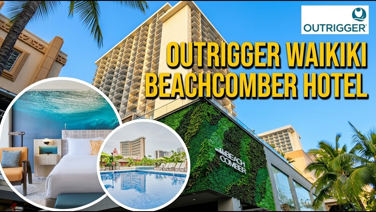 [4K] Hotel Tour | 🇺🇸 HONOLULU, OUTRIGGER Waikiki Beachcomber Hotel Waikiki 2025 review
