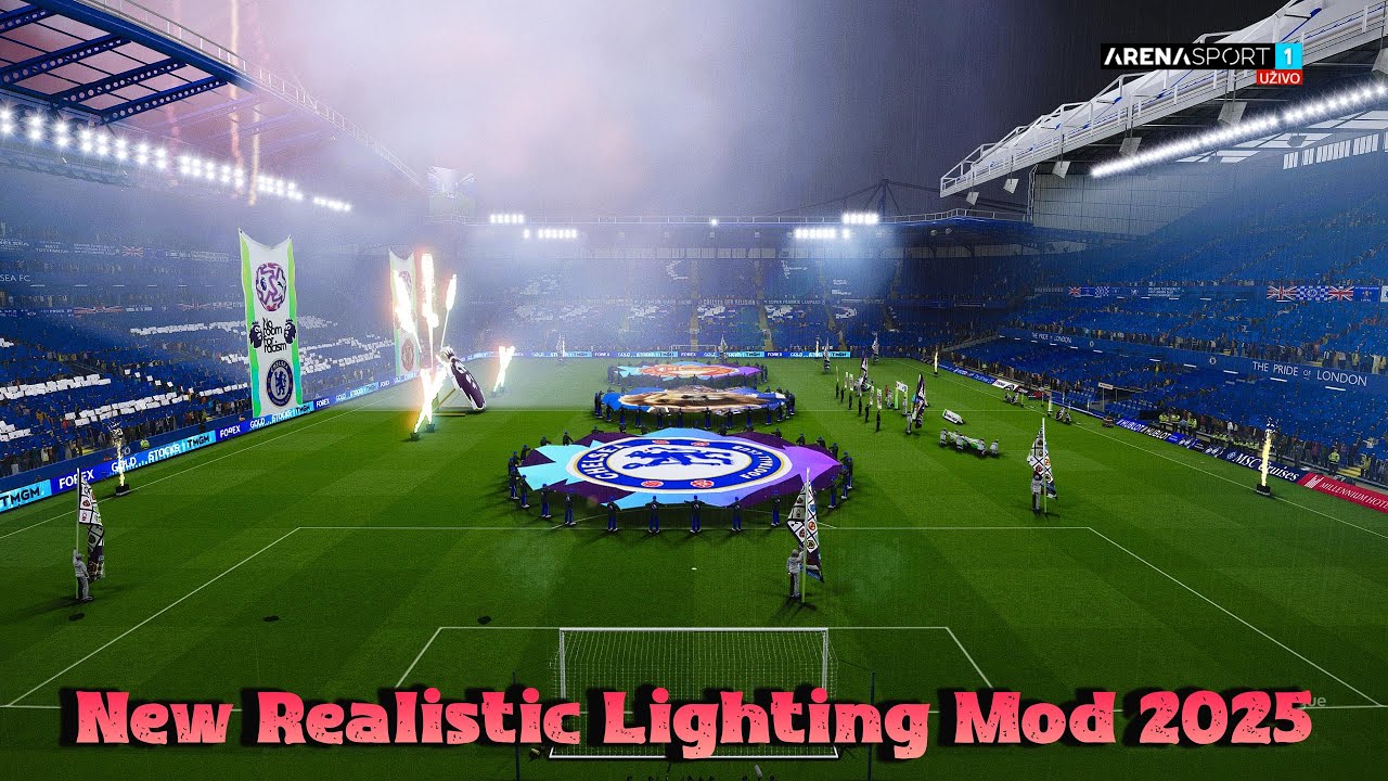Новый реалистичный мод освещения 2025 года + установка - PES 2021 и Football Life 2026