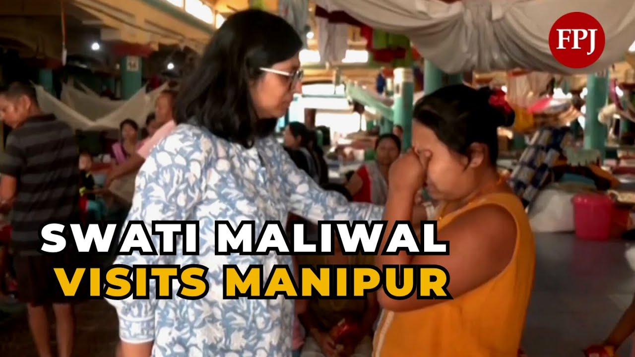 Manipur Violence:  Brave Swati Maliwal, DCW Chairperson, Visits Manipur Relief Camp