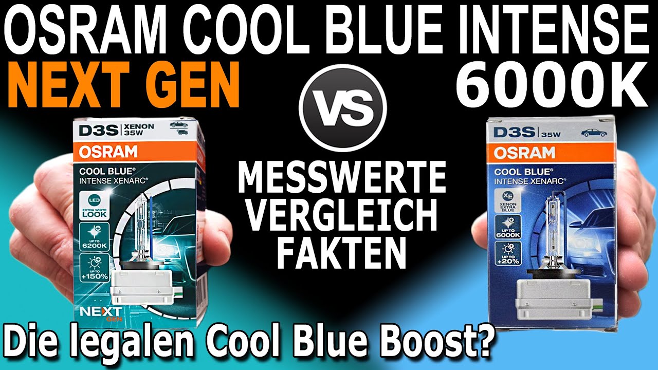 Osram Cool Blue Intense Next Gen Vergleich Messwerte Fakten | Die neuen legalen Cool Blue Boost?