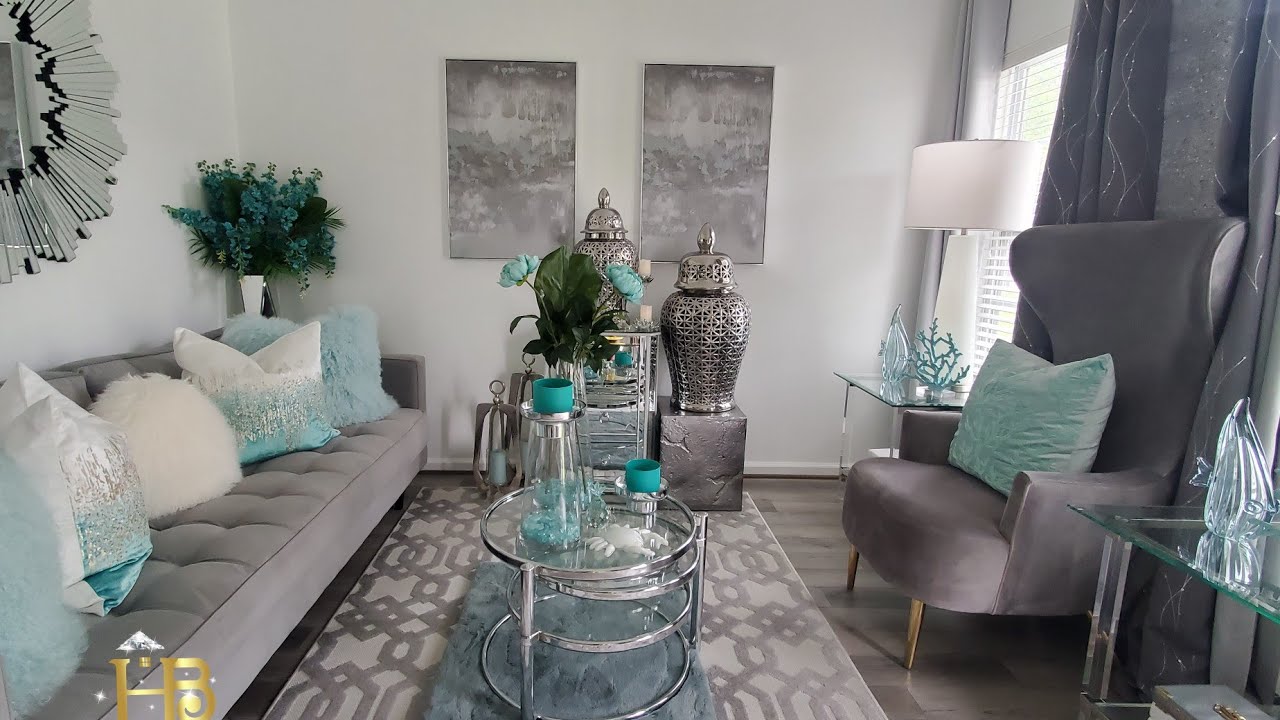 Mid Summer Living Room Inspiration | Ideas #coastalglam #smallpaceideas