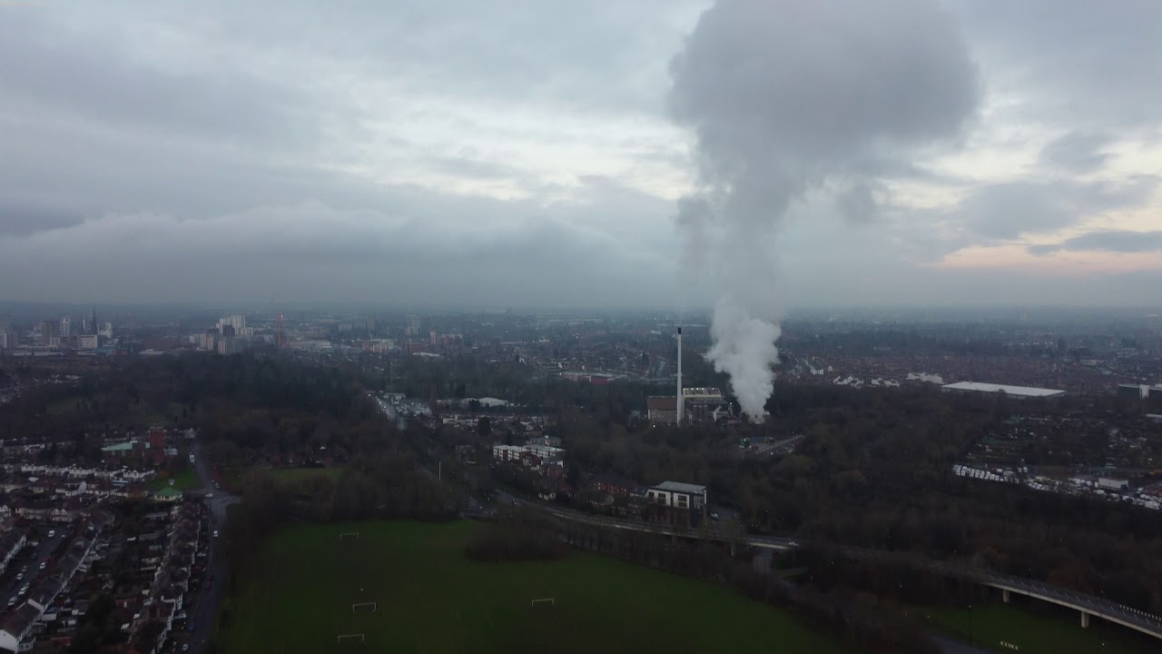 4K - DJI Mini 2, drone footage of Coventry UK Whitley