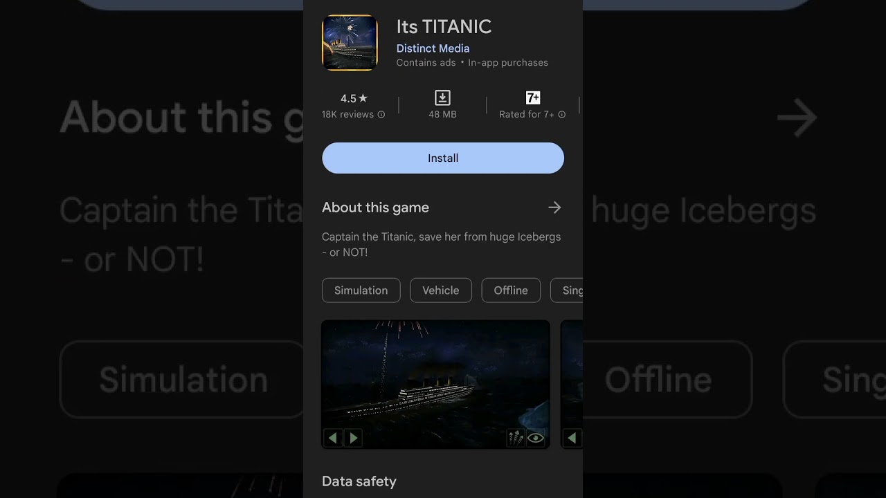 titanic ship# game free download # play store