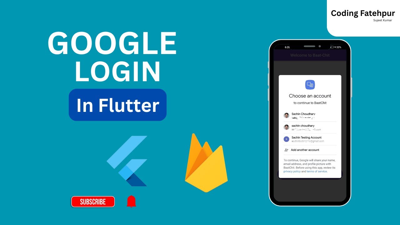 Google Sign in Flutter | Firebase Google Sign in Flutter (Android & IOS)