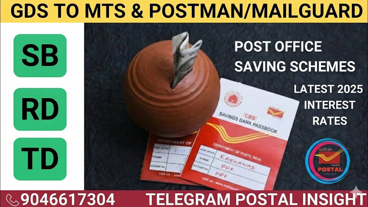 Post Office Saving Schemes Full Details 2025 | SB RD & TD account features Explained| Postal Insight