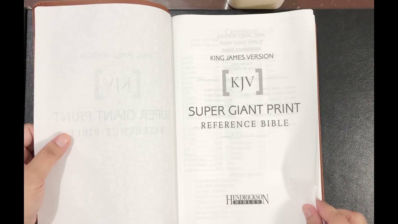 KJV SUPER GIANT BIBLE BY HENDRICKSON BIBLES (Flexisoft Brown)