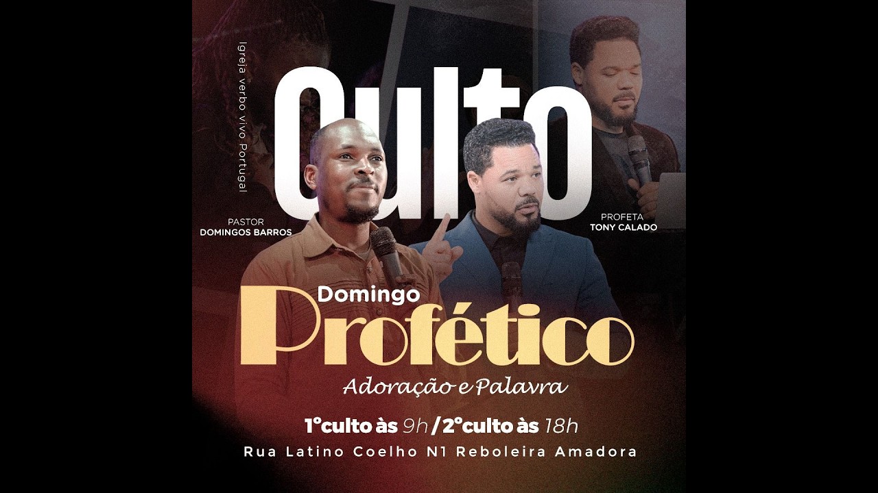 CULTO PROFÉTICO DE DOMINGO | PR.DOMINGOS BARROS