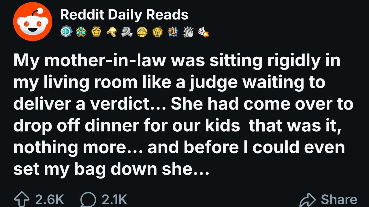 [FULL STORY] My mother-in-law was sitting rigidly in my living room like a judge waiting to...
