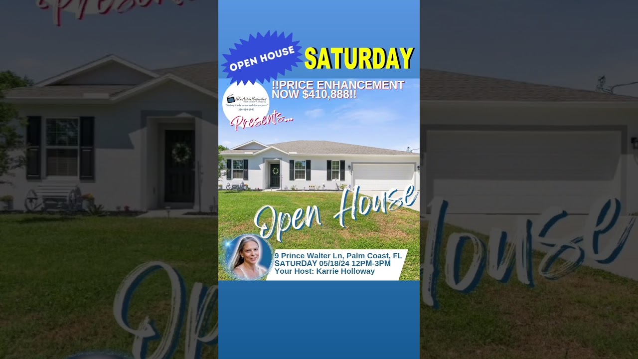 Still time to see these homes #openhouse #florida #realestate #palmcoast #saturday 386-569-6947