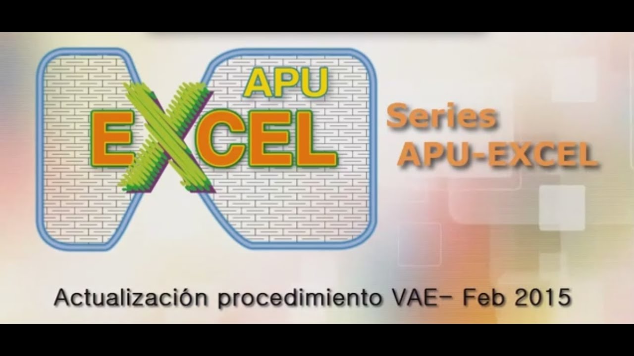 ACTUALIZACION PROCEDIMIENTO VAE FEB 2015