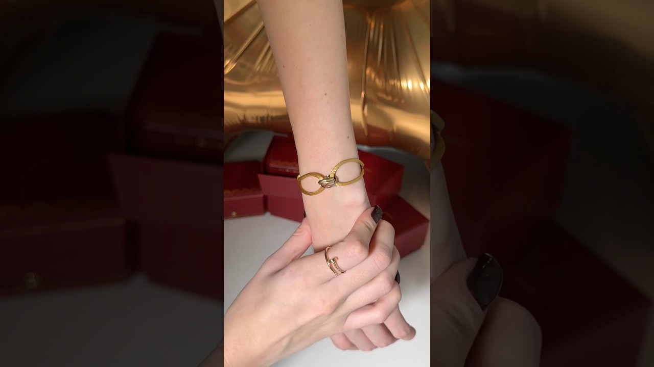Меняем шелковую нить на браслете Cartier Trinity 🍁