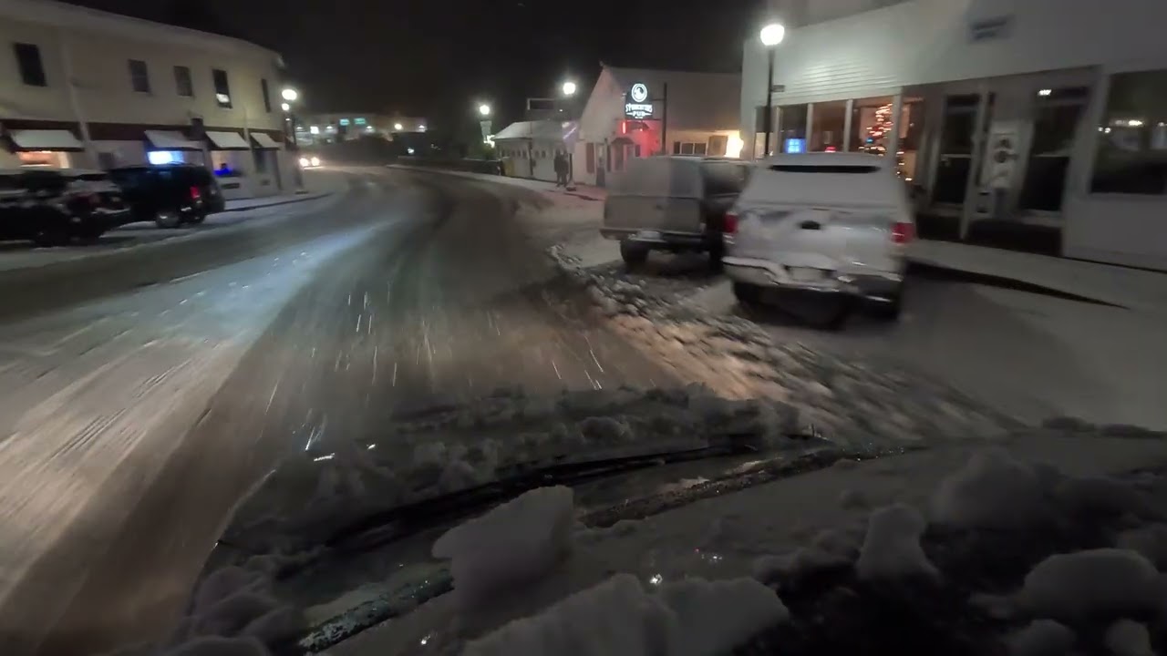 DAY 3293: Snowy Drive Around The Milford Oval