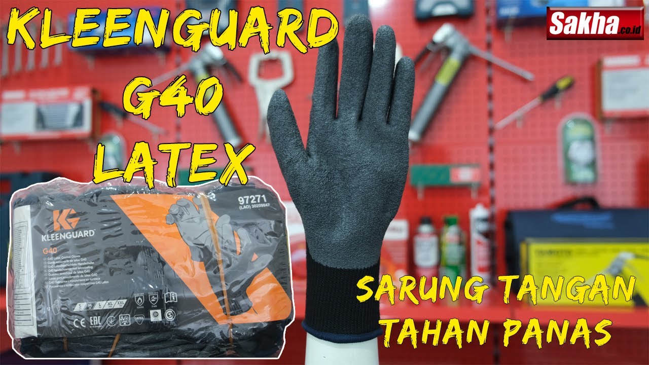 SARUNG TANGAN TAHAN PANAS | Distributor Kleenguard G40 Latex Coated Gloves, Jual Kleenguard G40 Late