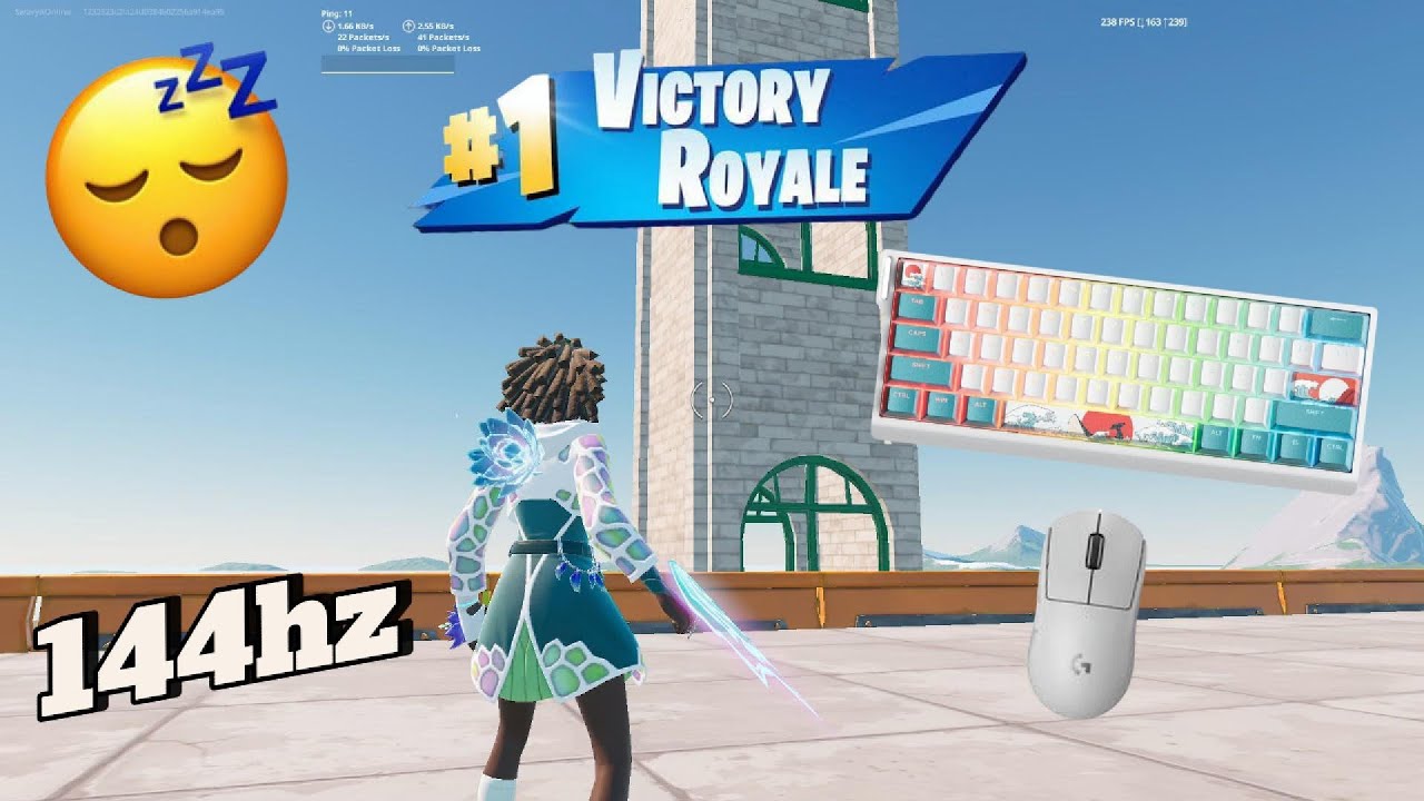 XVX H61 Kanagawa ASMR 😴 Fortnite Tilted Towers Zonewars ⌨️ Satisfying Keyboard 240fps
