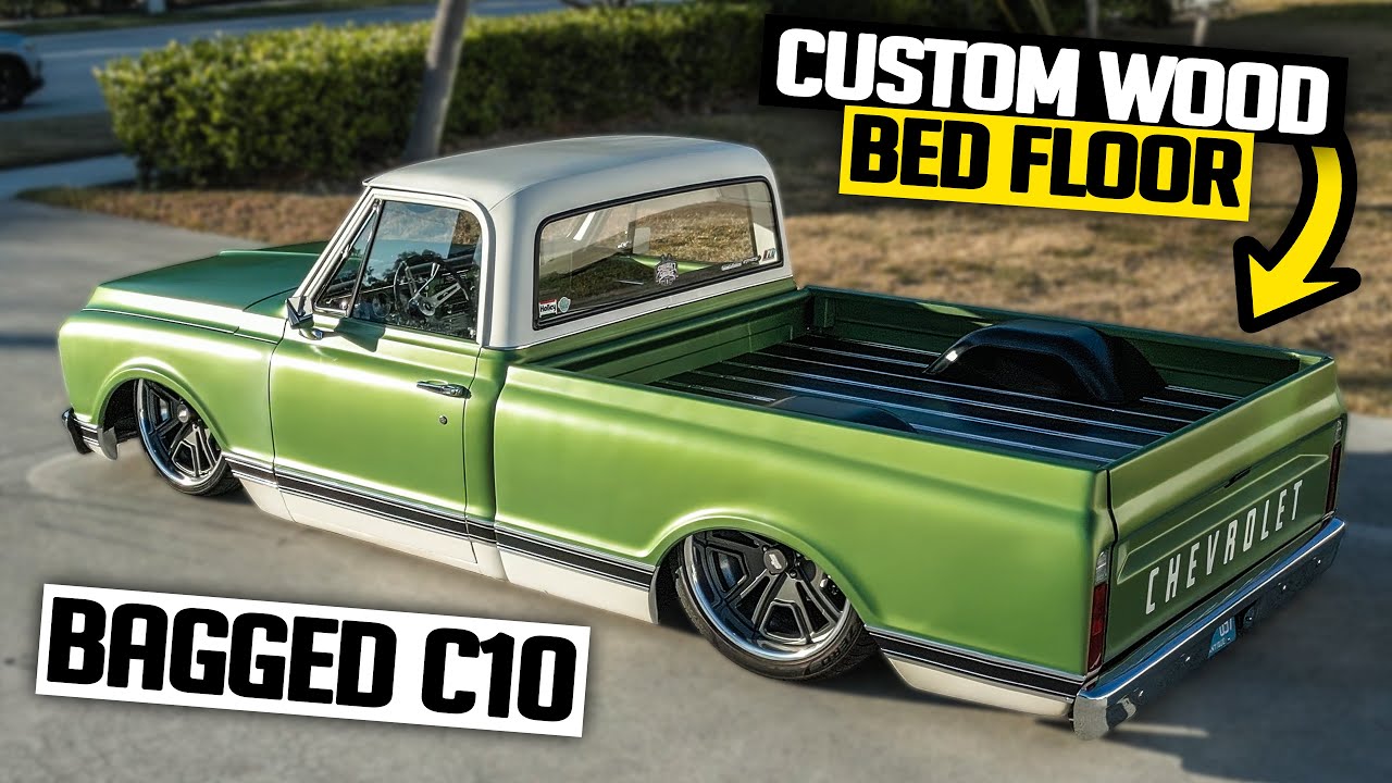 Slammed 1970 C10 Custom Wood Bed Floor! - How to Build a Bagged Chevy Bed
