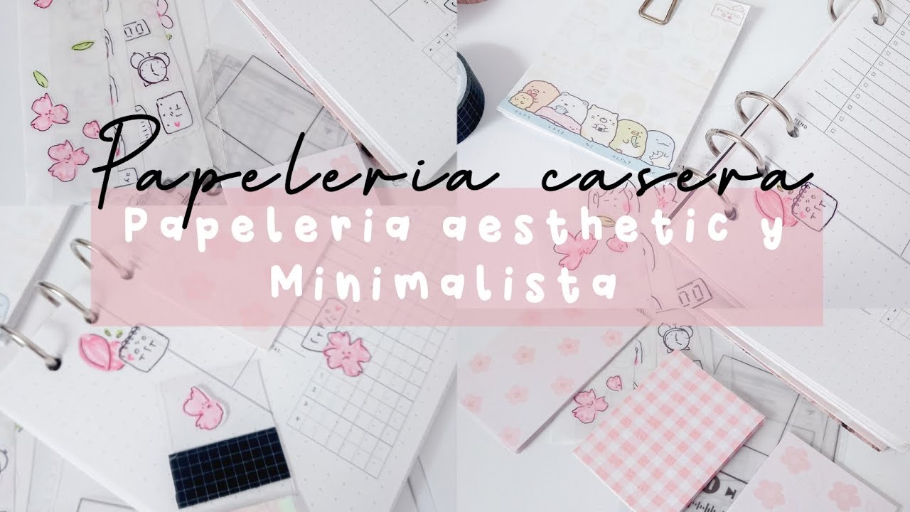 PAPELERIA CASERA: papeleria minimalista y aesthetic