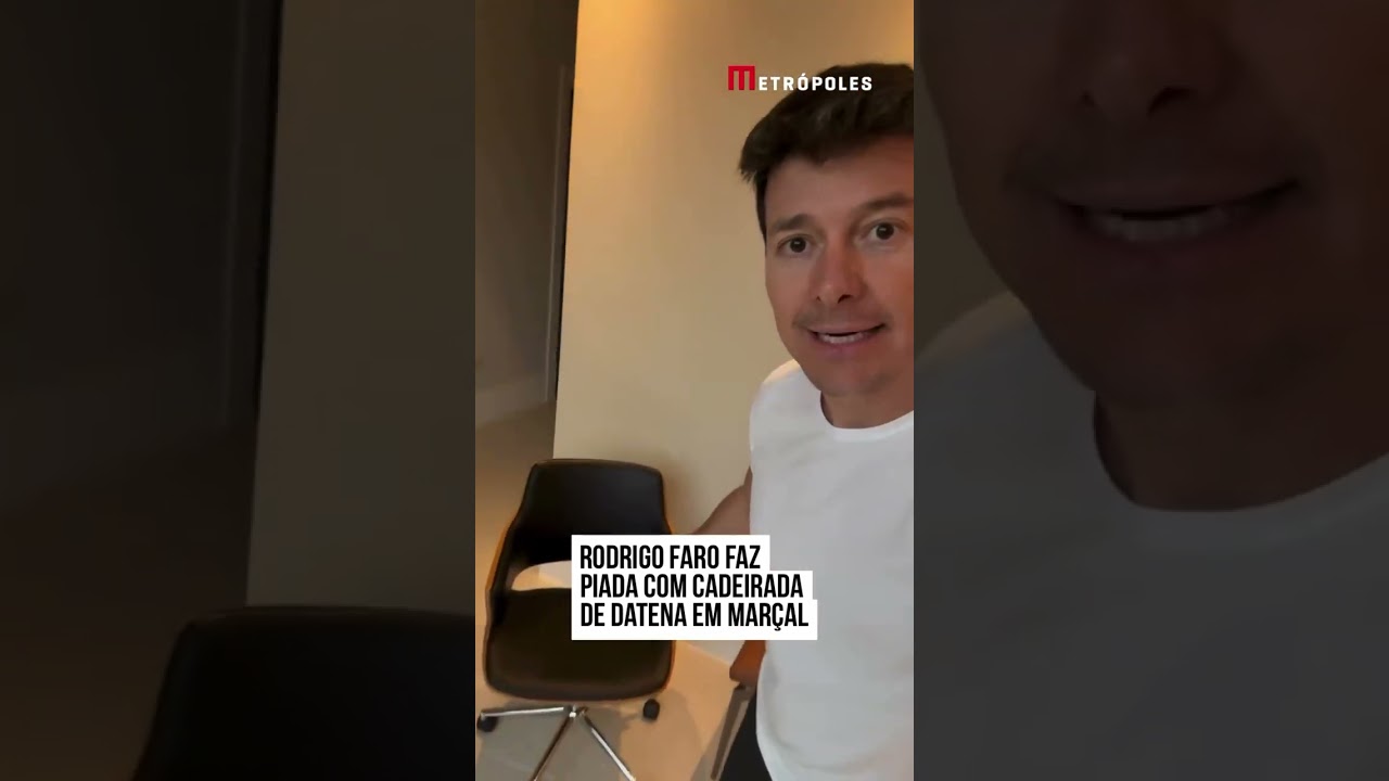 Rodrigo Faro faz piada com cadeirada de Datena em Mar&ccedil;al