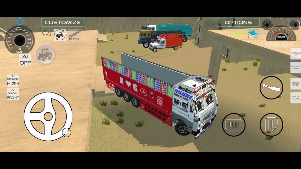 Indian vehicle game // truck simulator driving 
