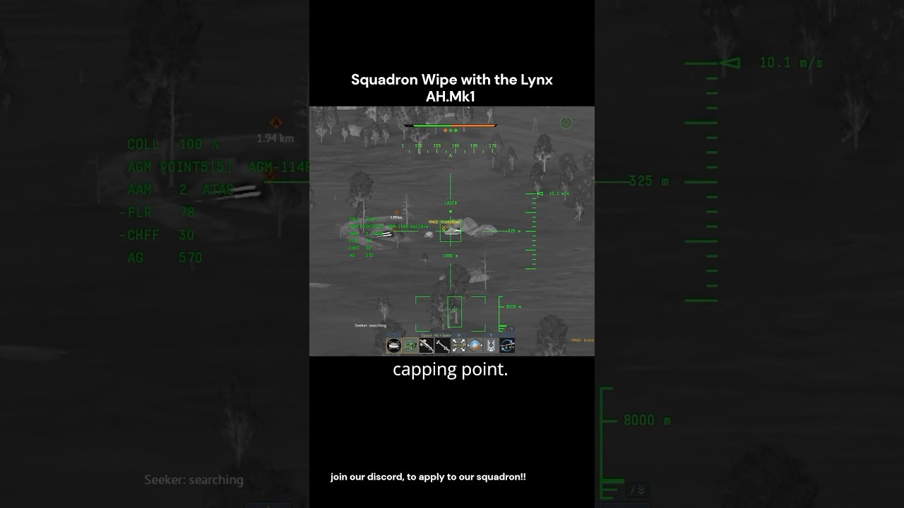 Squadron wipe with lynx AH.Mk1 