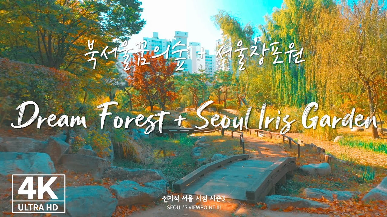 [4K Drone ✈] 북서울꿈의숲 + 서울창포원ㅣDream Forest + Seoul Iris Garden (Seoul, Drone Footage - 전지적서울시점)