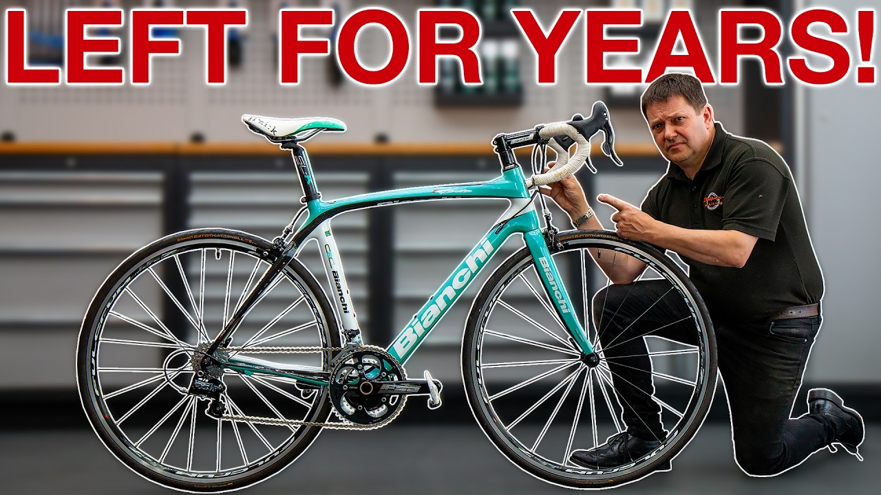 Rebuilding Abandoned Bianchi! 3 Years no service! Full service transformation road bike ASMR