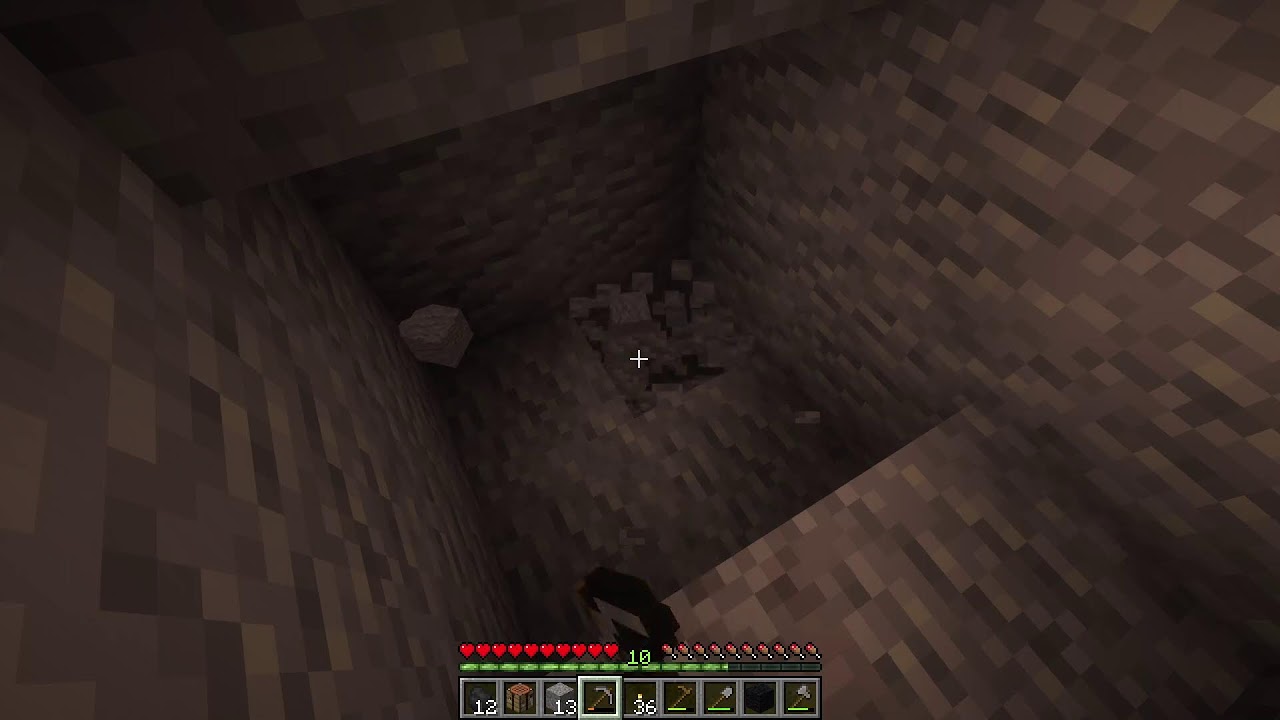 playing minecraft solo at night
