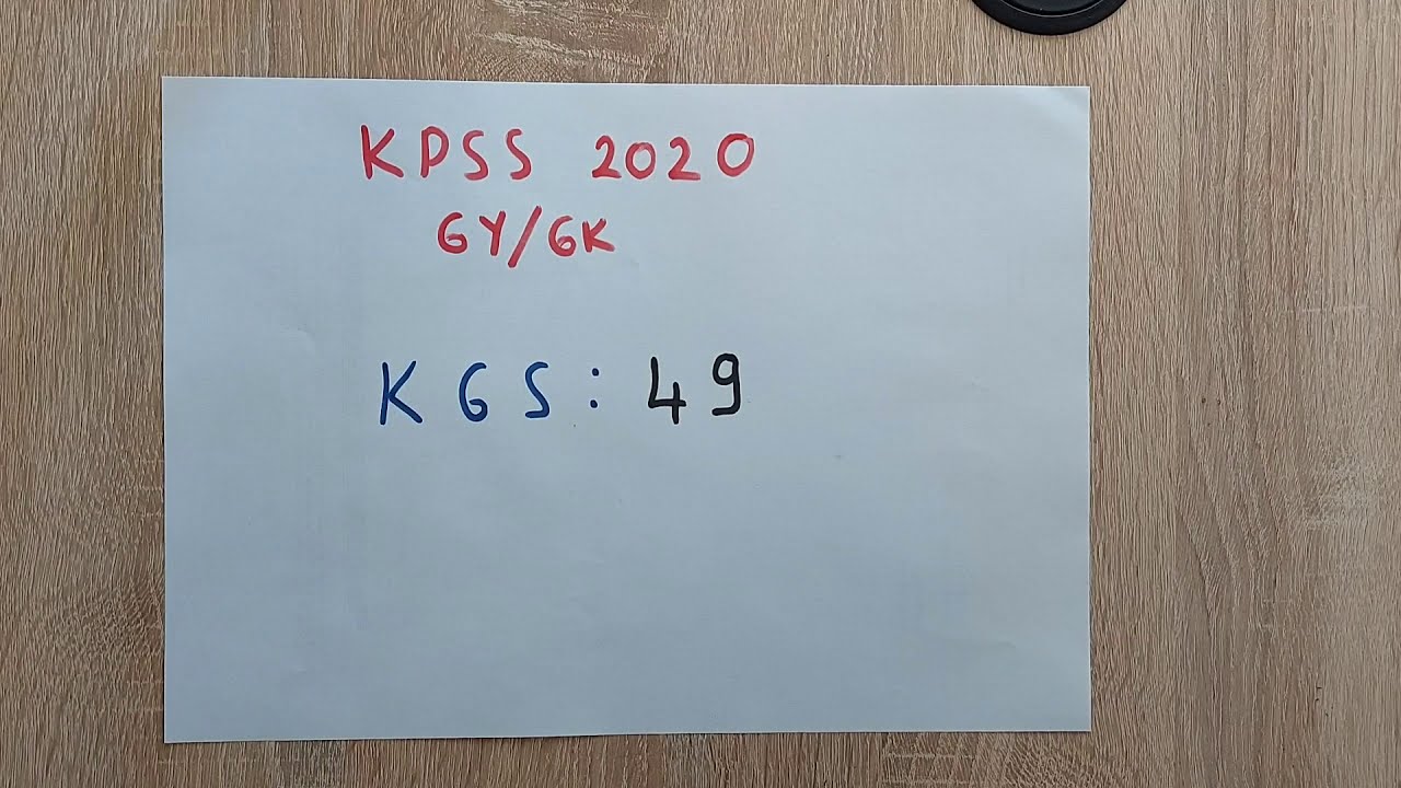 SINAVA 49 GÜN KALA (KPSS GY/GK)