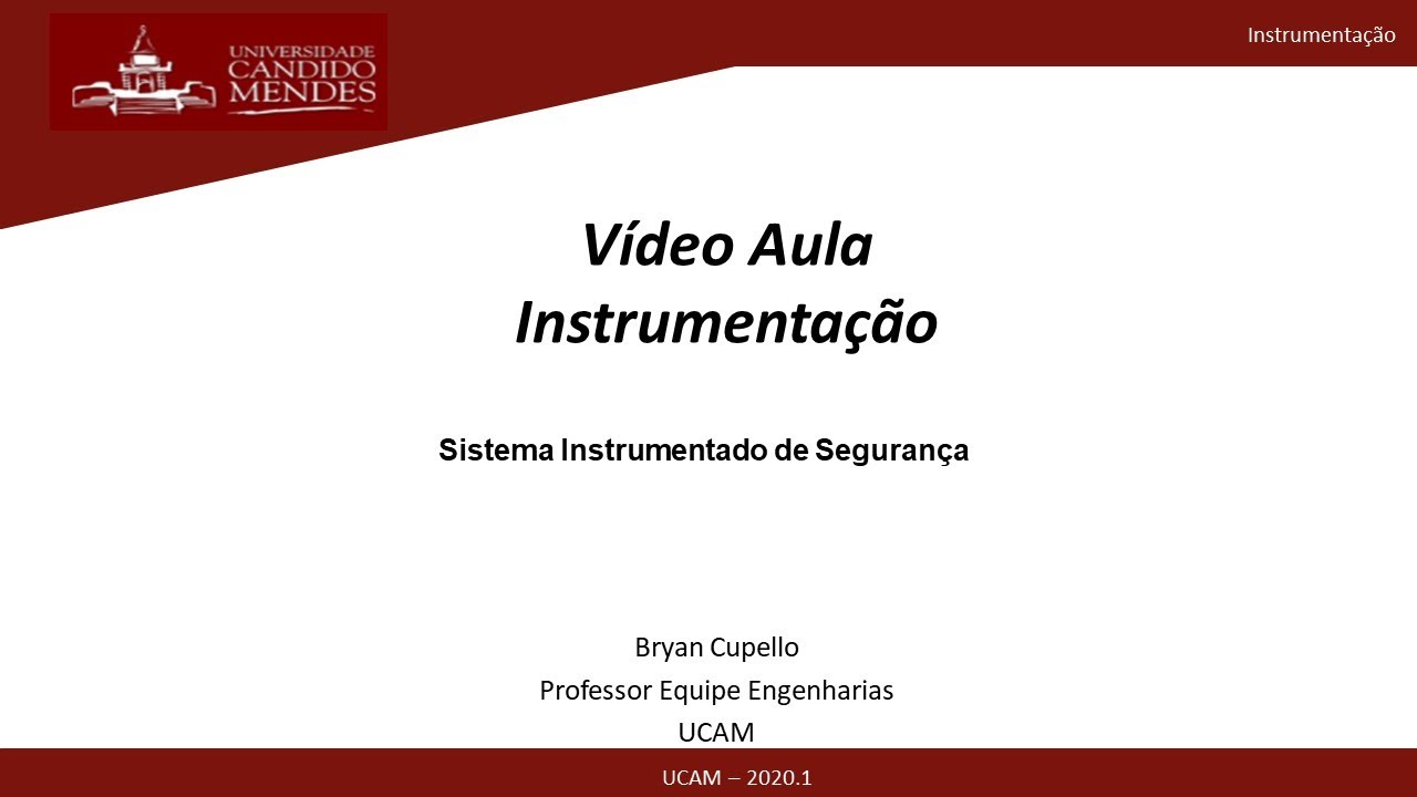 Instrumentação 007 - Sistema Instrumentado de Segurança