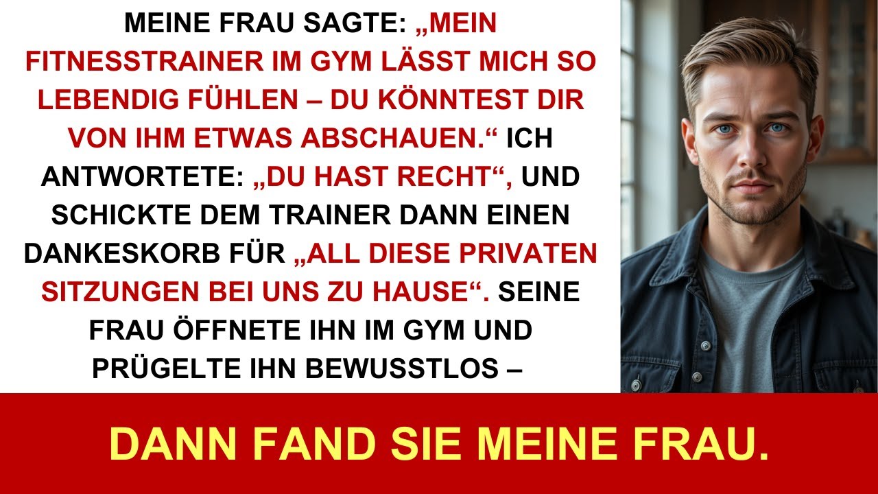 „Meine Frau sagte: ‚Mein Fitnesstrainer lässt mich so lebendig fühlen – lern von ihm‘ Ich antwortete