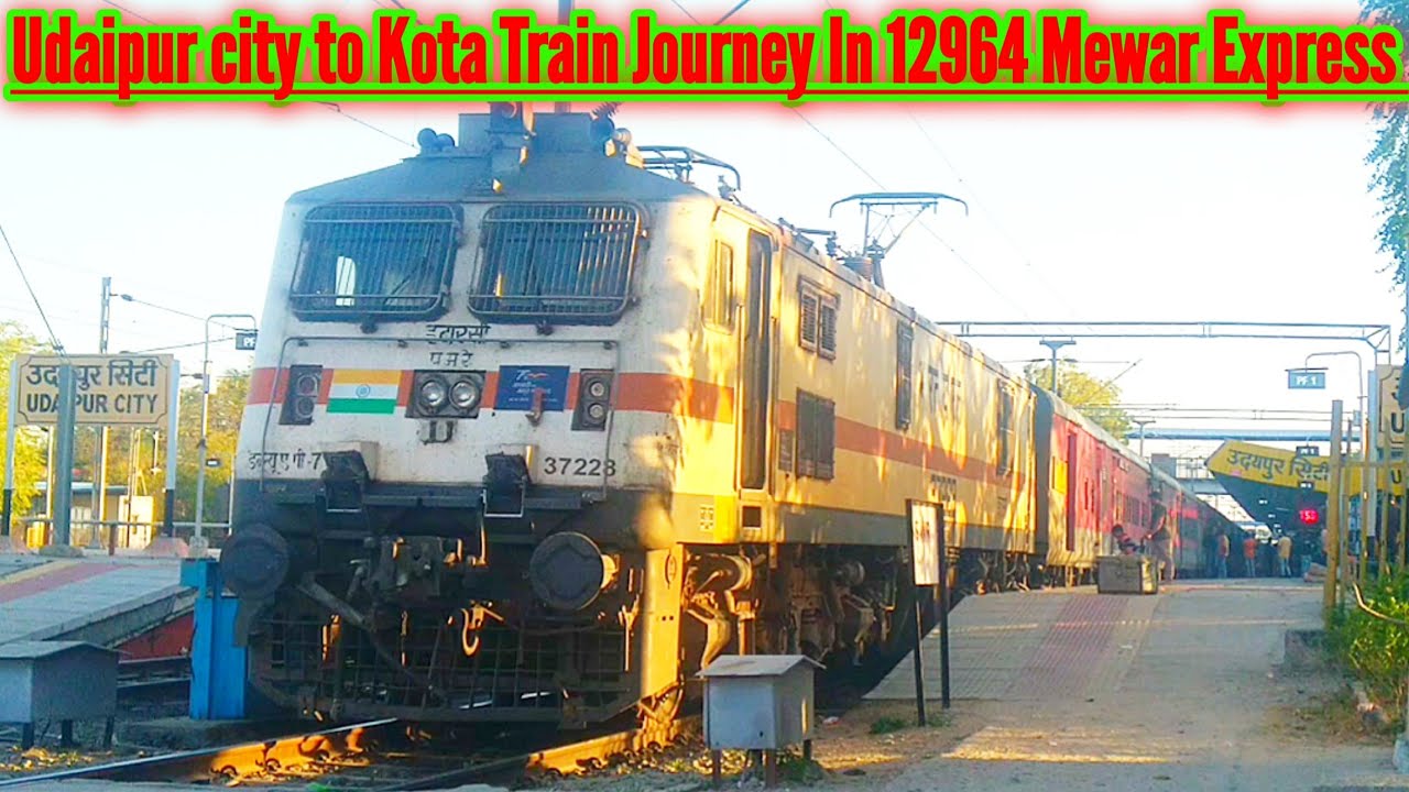 Udaipur city to Kota Train Journey In 12964 Mewar Express | Vlog 47 | #trainjourney #vlog .