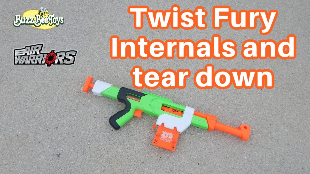 Buzz Bee Air Warriors Twist Fury Internals and tear down