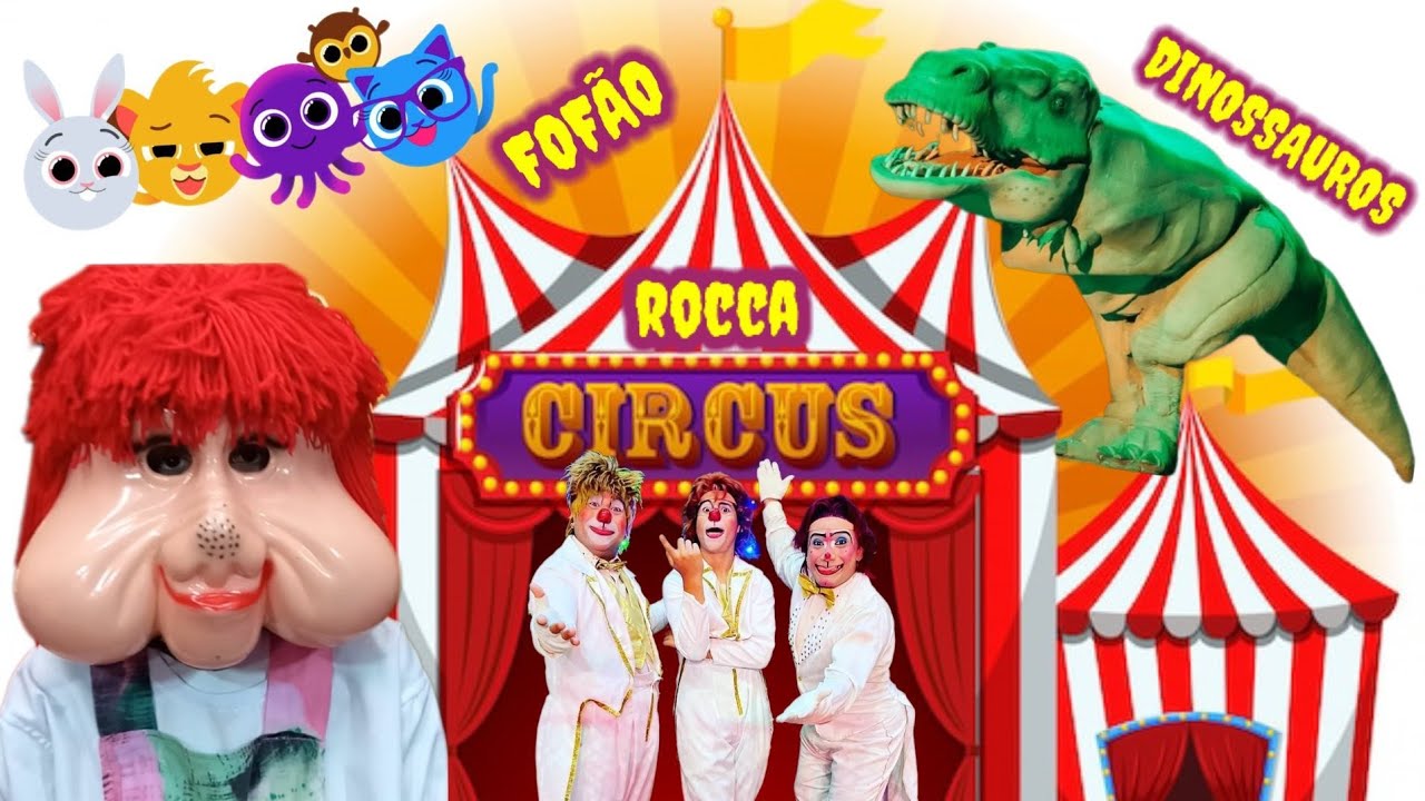 EU DE FOFÃO NO CIRCO ROCCA,ME CHAMARAM NO PALCO,TEVE DINOSSAURO GIGANTE,FICAMOS COM MEDO 😱🎪