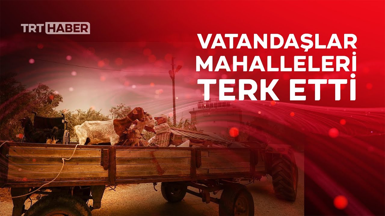 Manavgat yangınından çarpıcı görüntüler