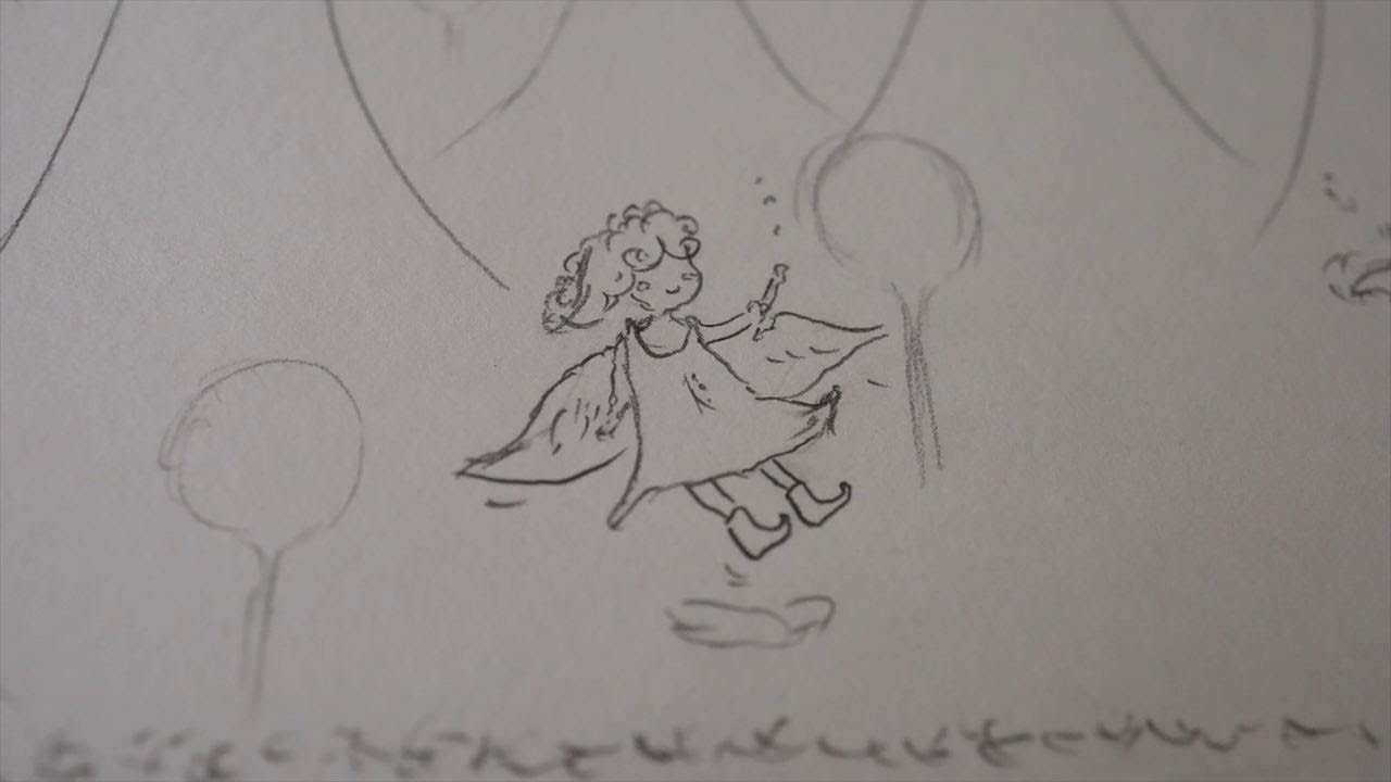 妖精の森の鉛筆書き【こりすのアトリエ】